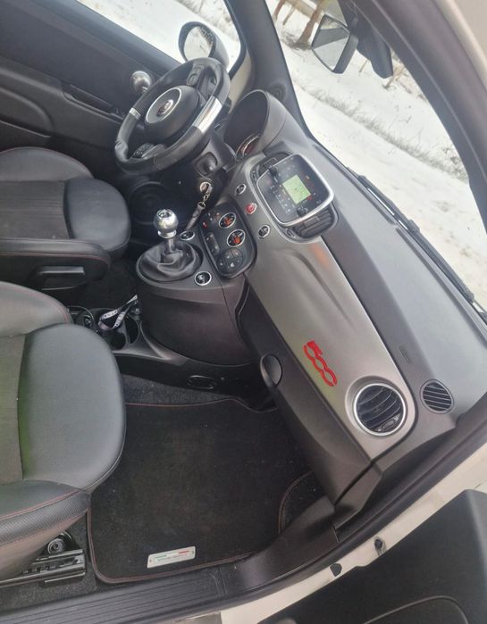 Fiat 500 Sport Hybryd biała perła