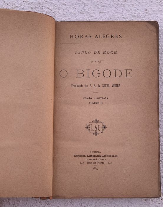 Bigode  de Paulo de Kock   1897