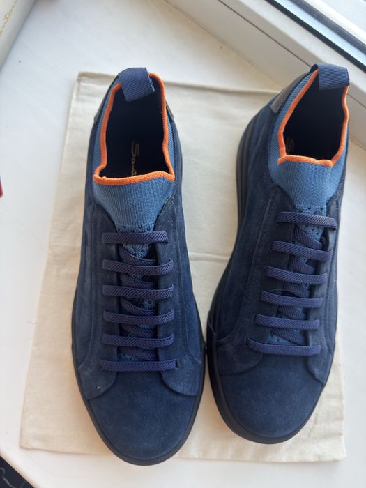 Чоловічі замшеві кеди / кросівки Santoni