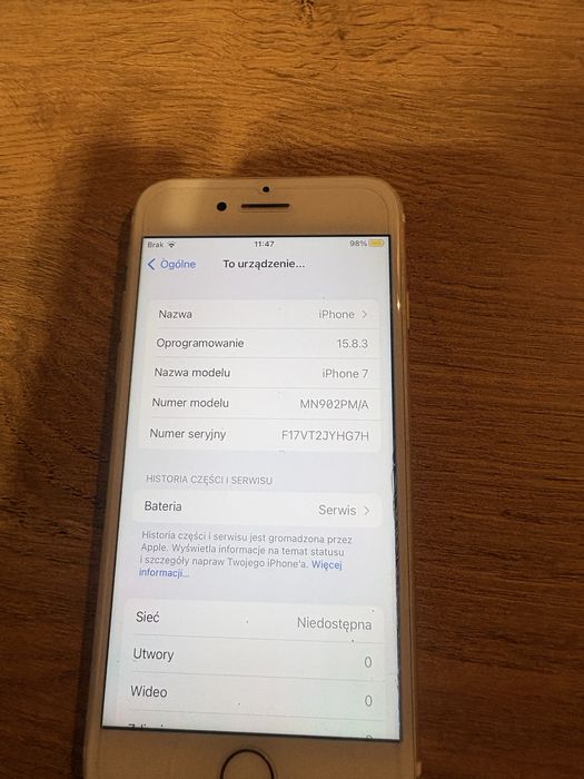 Iphone 7 32 gb stan bdb uzywany