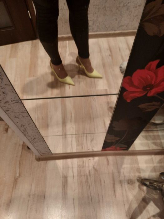 Buty damskie szpilki  Zara limonka 38 nowe