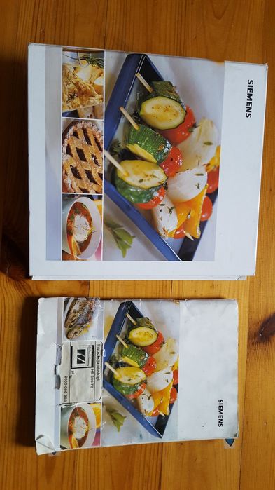 Ksiazka kucharska zbiór pŕzepisów piekarnik Siemens