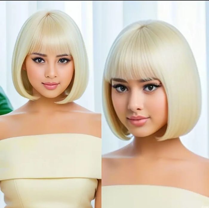 Peruka krótka bob blond