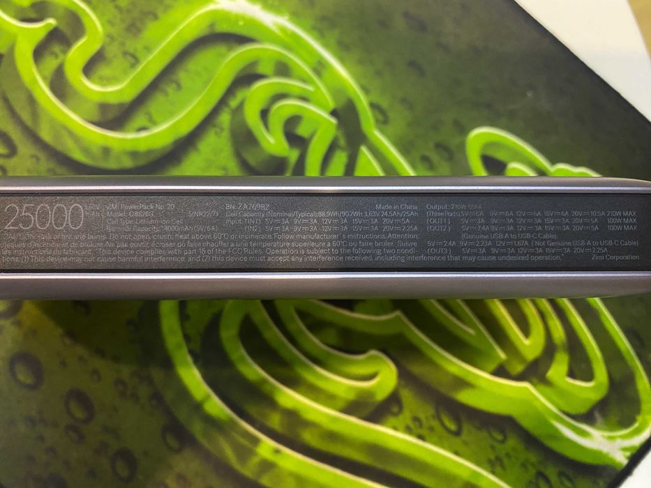 Лучший повербанк Xiaomi ZMI QB826G - 210w 25000 mAh (мощнее Anker 737)