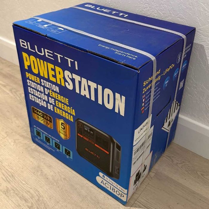‼️Офіційна Гарантія‼️ BLUETTI AC180P зарядна станція 1800Вт 1440Вт·год LiFePO4 портативна електростанція  UPS джерело безперебійного живлення для дому