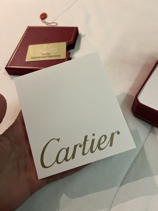 Relogio Cartier Santos-Dumont- Aço e couro - Full Set