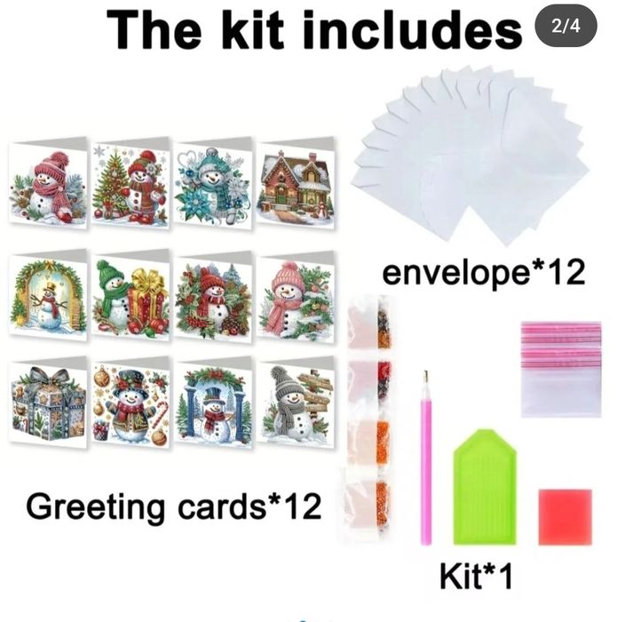 Діамантова мозаїка алмазна мозаїка листівки новорічні набори новорічні