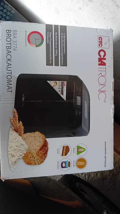 Wypiekacz do chleba Clatronic wypiekacz BBA 3774 czarny 550 W