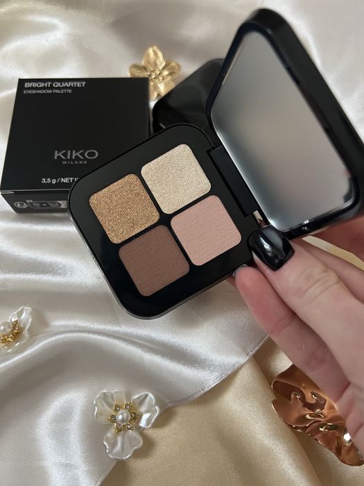 Палетка тіней kiko New Bright Quartet Eyeshadow Palette 01 02 03