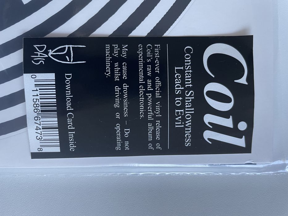 Coil - Constant Shalowness leads to Evil