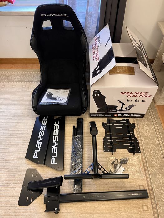 Logitech G923 + Playseat com caixas originais