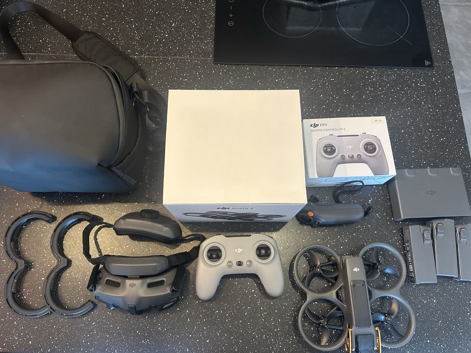 DJI Avata 2 + FPV Remote 3 (Baterie jak NOWE: 6, 7, 12 cykli)