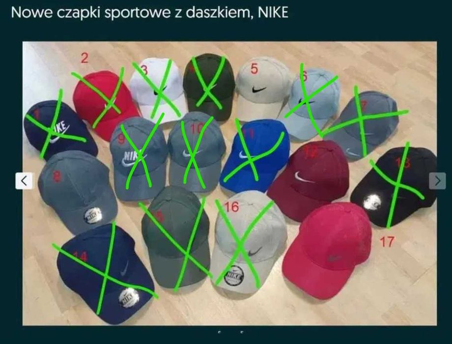 Nowe czapki sportowe z daszkiem, NIKE