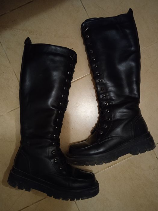 Зимові Шкіряні чоботи 38 р.