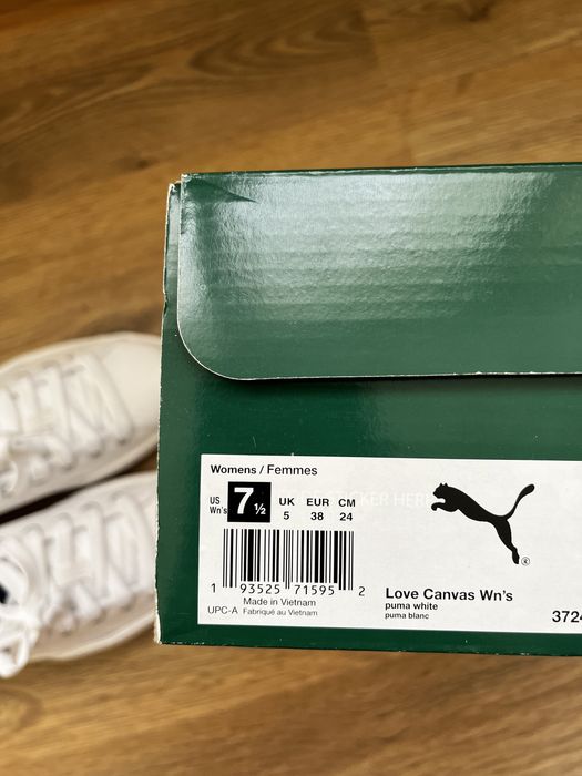 Белые женские кеды Puma