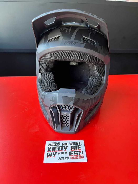 Kask offroadowy LEATT JUNIOR MOTO 3.5 V23 STEALTH !Promocja! !Rozmiar M!