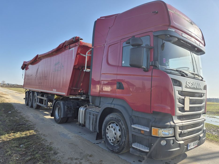 Scania R450 + Kempf naczepa wywrotka 45m3 2019r ZESTAW nowa HYDR