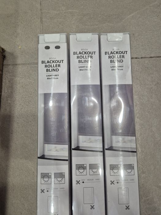 Ролета блекаут BOLGA 80x170см світло-сірий