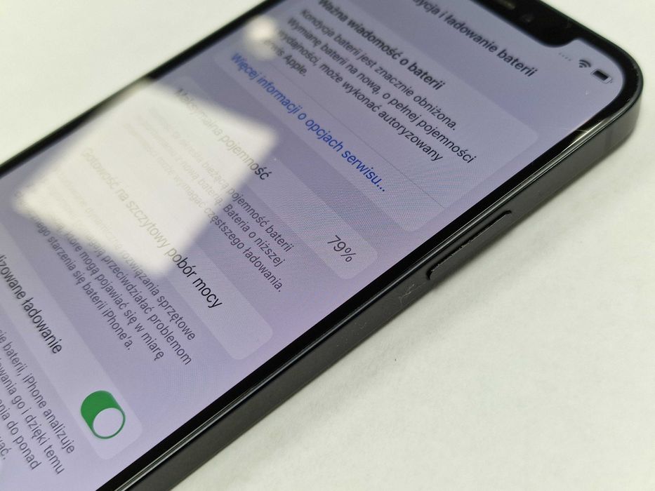 Iphone 12 64GB/ Black/ Bat 79%/ Grade C / Gwarancja + ładowarka