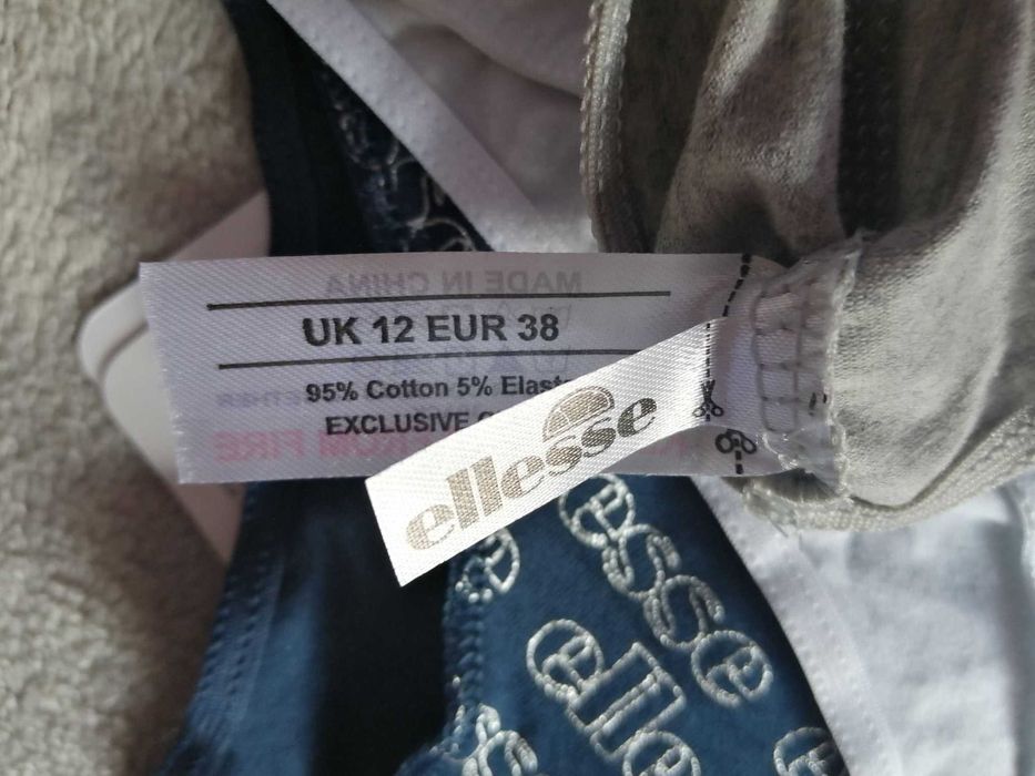 ELLESSE 3 x Thong Nowe Stringi Majtki Damskie E 38 Oryginalne 100%