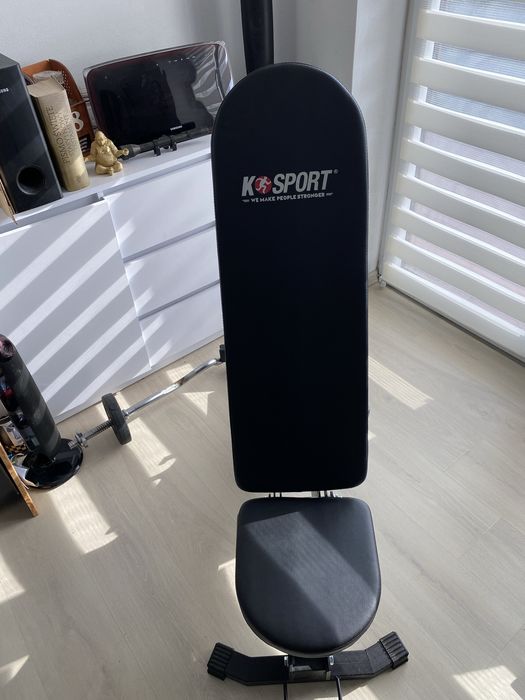 Ławka treningowa K- sport + stojaki