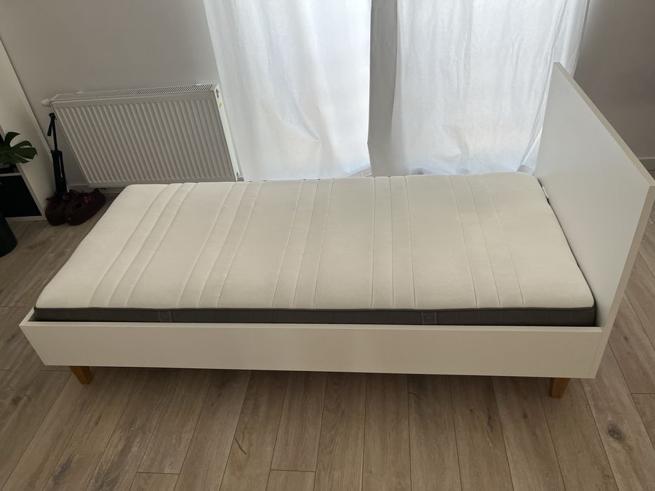 Łóżko VOX 90x200, materac z ikea