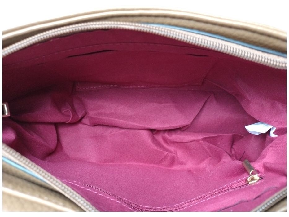 Mała Listonoszka Na Ramię Damska, Miejska, Kolor Brązowy