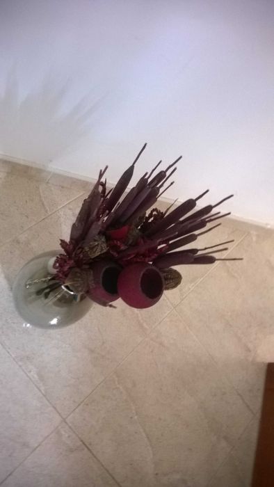 Jarra Spal prateada (não inclui flores)