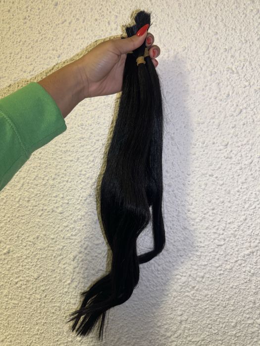Cabelo humano peruca 56cm
