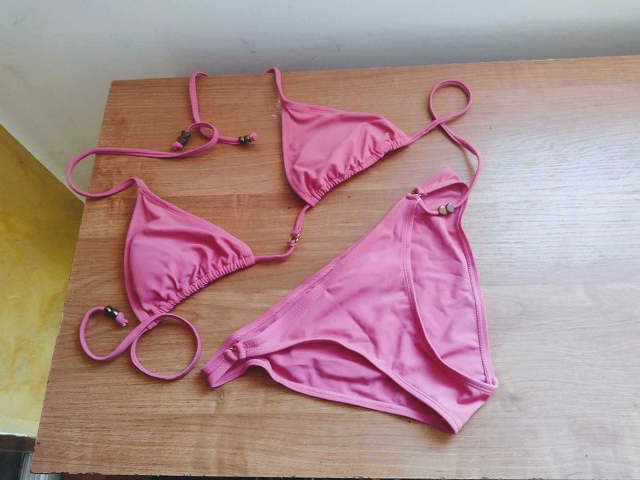 strój kąpielowy kolor różowy dla dziewczynki