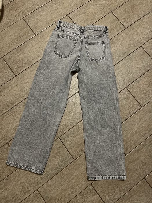 джинси сірі нові, палаццо на низький зріст