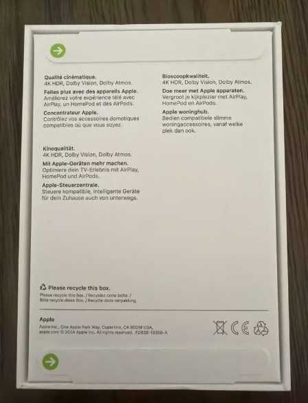 Apple TV 4k Wi-Fi 128 GB ORIGINAL novo