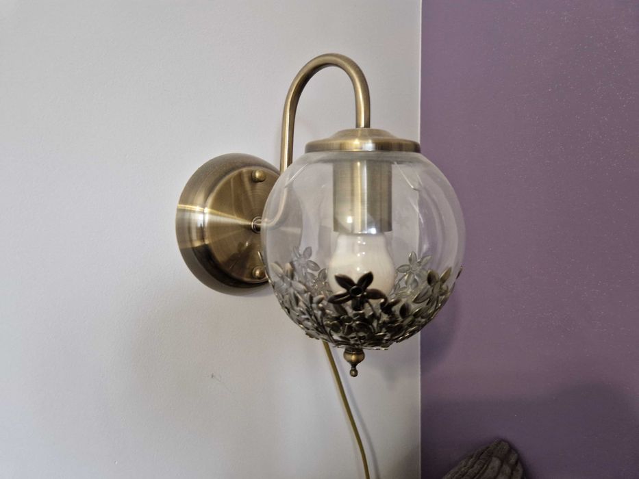 Lampa ścienna okrągła