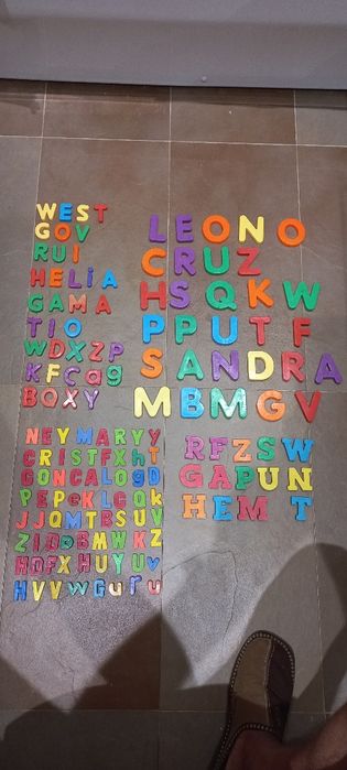 Abecedarios letras com íman