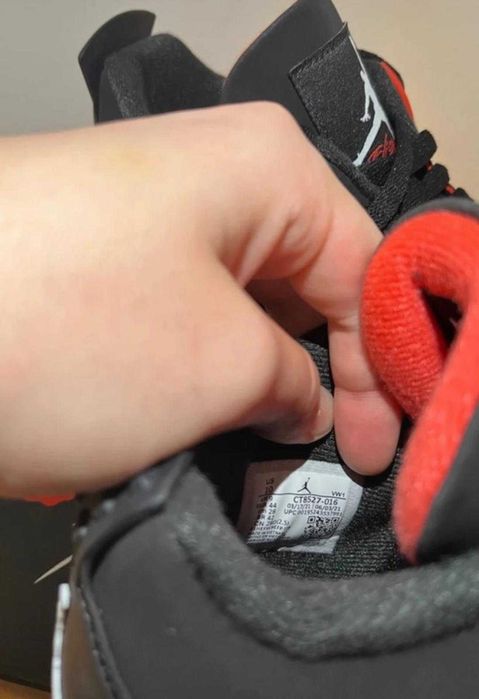 Jordan 4 czarne czerwone nowe buty jordana meskie