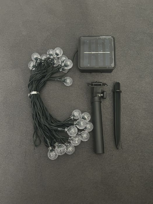 Lampki solarne LED girlanda kule na ogród/balkon - 20 LED