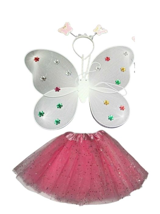 Strój kostium karnawałowy dla motylka bądź księżniczki