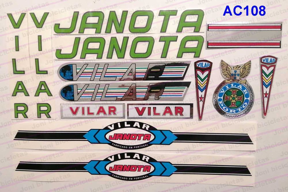 Jogos de autocolantes de bicicleta clássica