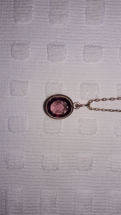 Золотий кулон з аметистом, вінтаж, часів СРСР