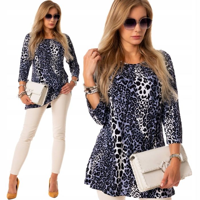 Piękna Wygodna Kobieca Bluzka Tunika Dużo Kolorów