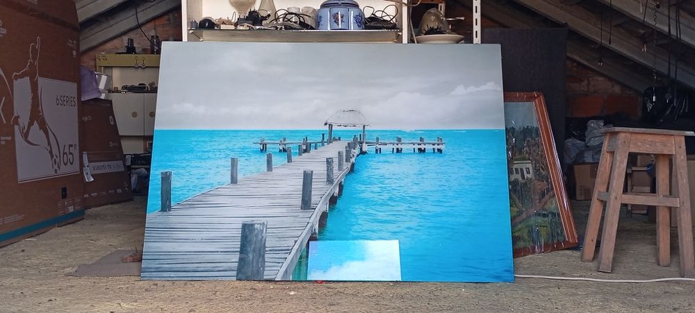 Quadro decorativo em vidro