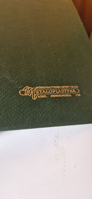 Cepelia PRL mosiężny talerz okazjonalny Warszawa w oryginalnym etui