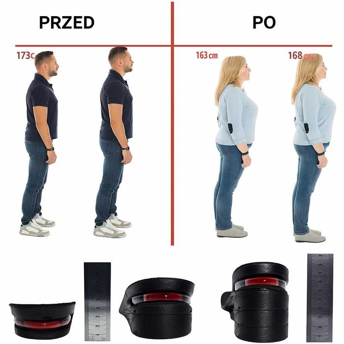 Wkładki podwyższające  | Komfort + zwiększona wysokość |