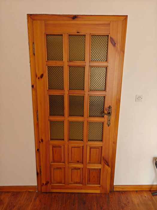 Drzwi drewniane vintage PRL