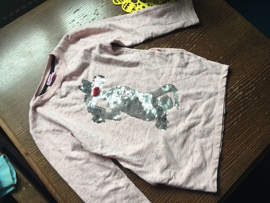 bluzka tunika  r. 140 na 10 lat dziewczynka cekiny