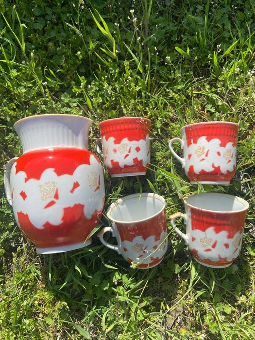 Глечик  + 4   кружки набір