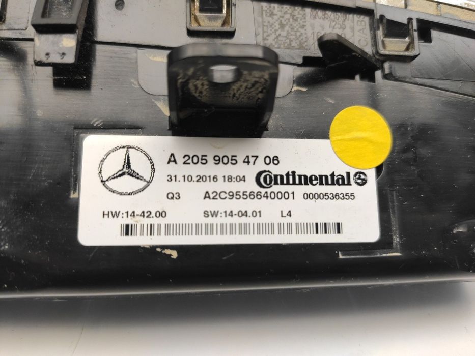Botão / interruptor do AC MERCEDES-BENZ GLC (X253)