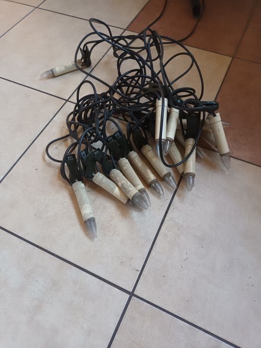 Niemieckie lampki świąteczne na klipsach