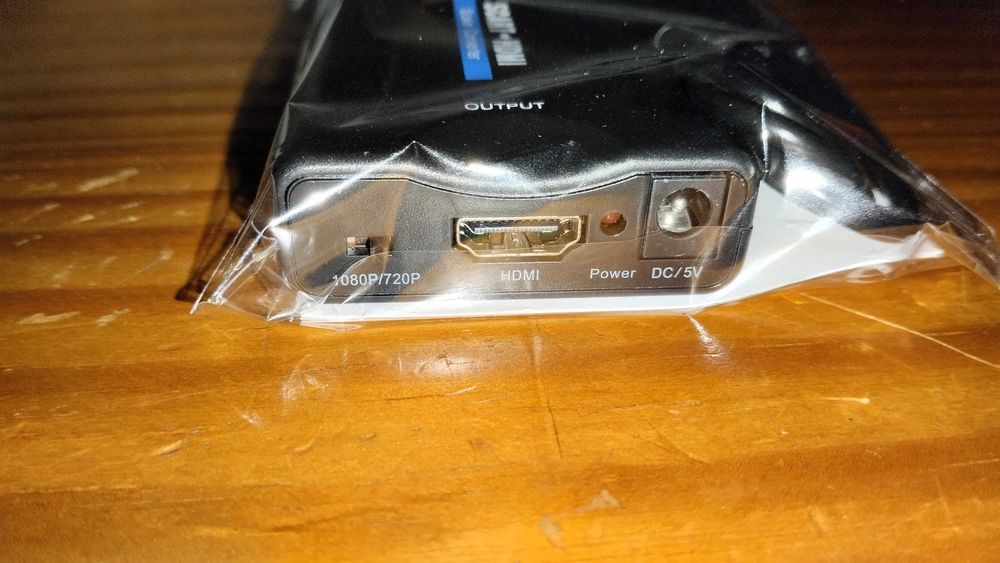 Conversor Scart para HDMI - Novo e Lacrado