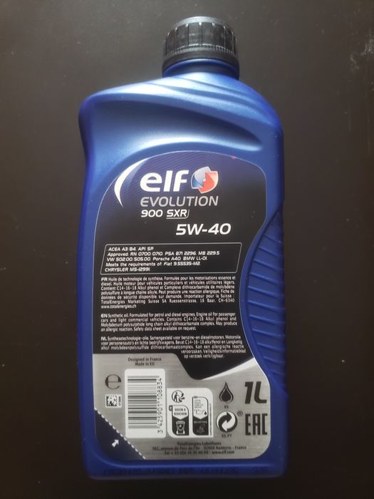 Óleo de motor Elf Evolution 900 SXR 5W40 1 litro